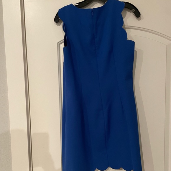 J. Crew Blue Scalloped Dress (Size 6) - Picture 4 of 9
